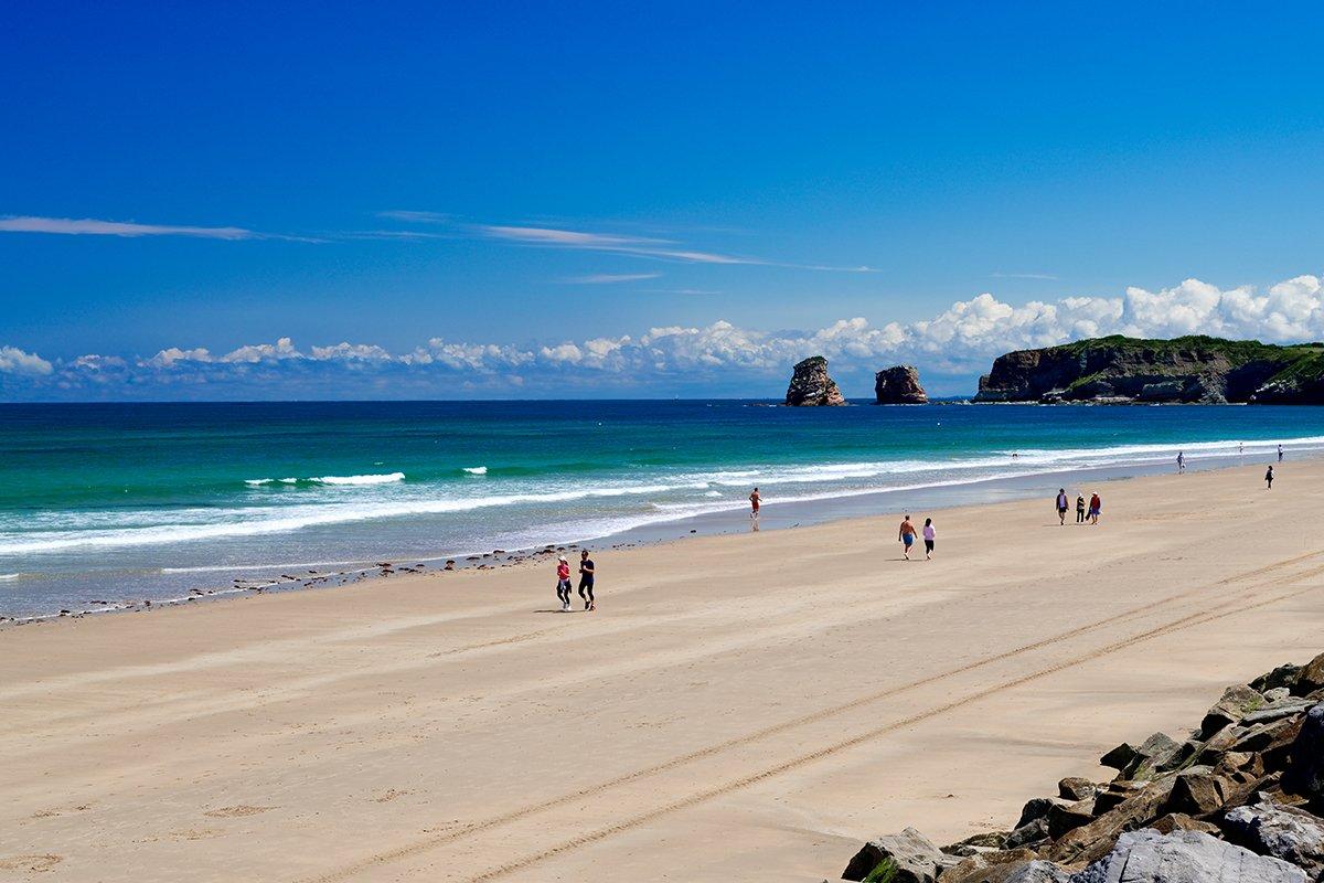 País Vasco francés, Hendaya, playa Ondarraitz