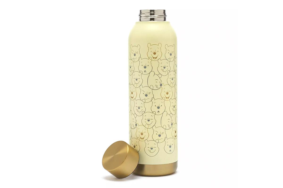 Botella de agua de acero inoxidable con caras de Winnie de Pooh