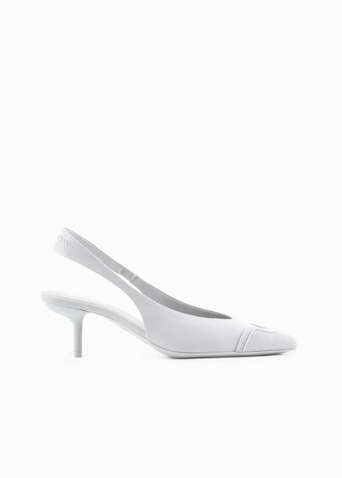 Zapato novia blanco destalonado
