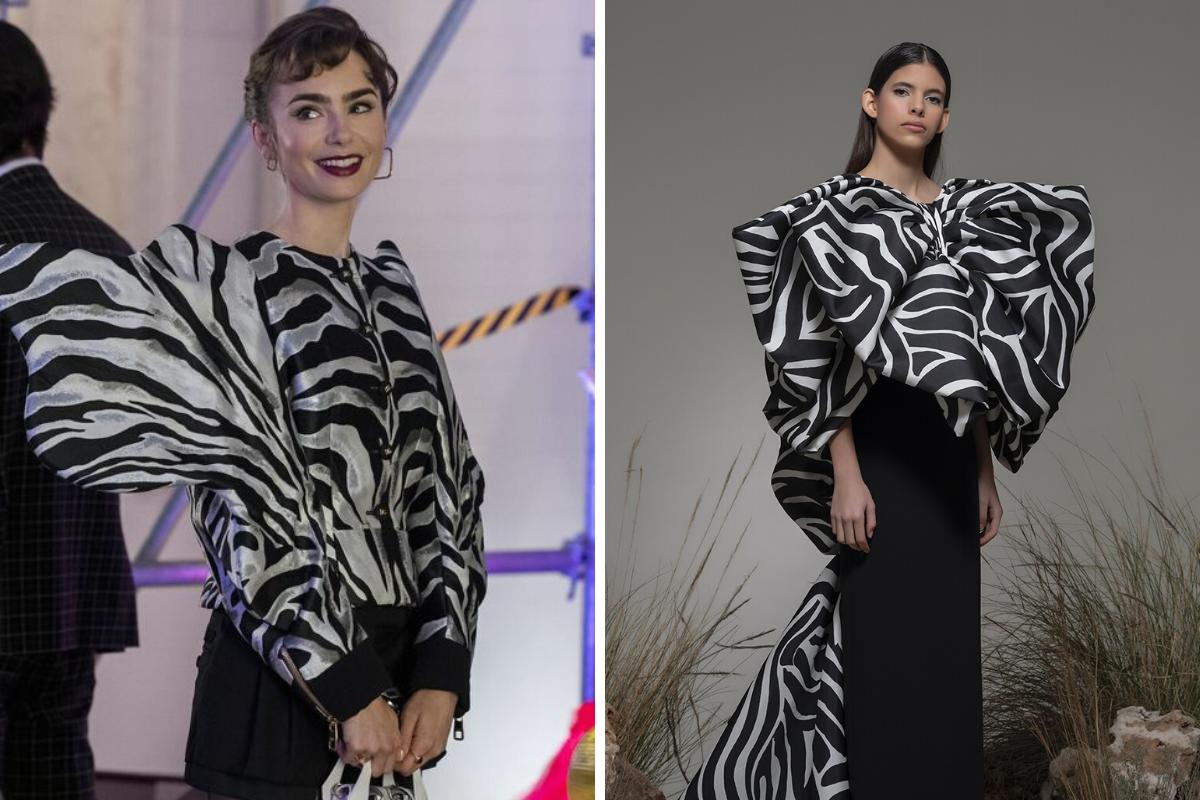 look con estampado de cebra a lo grande