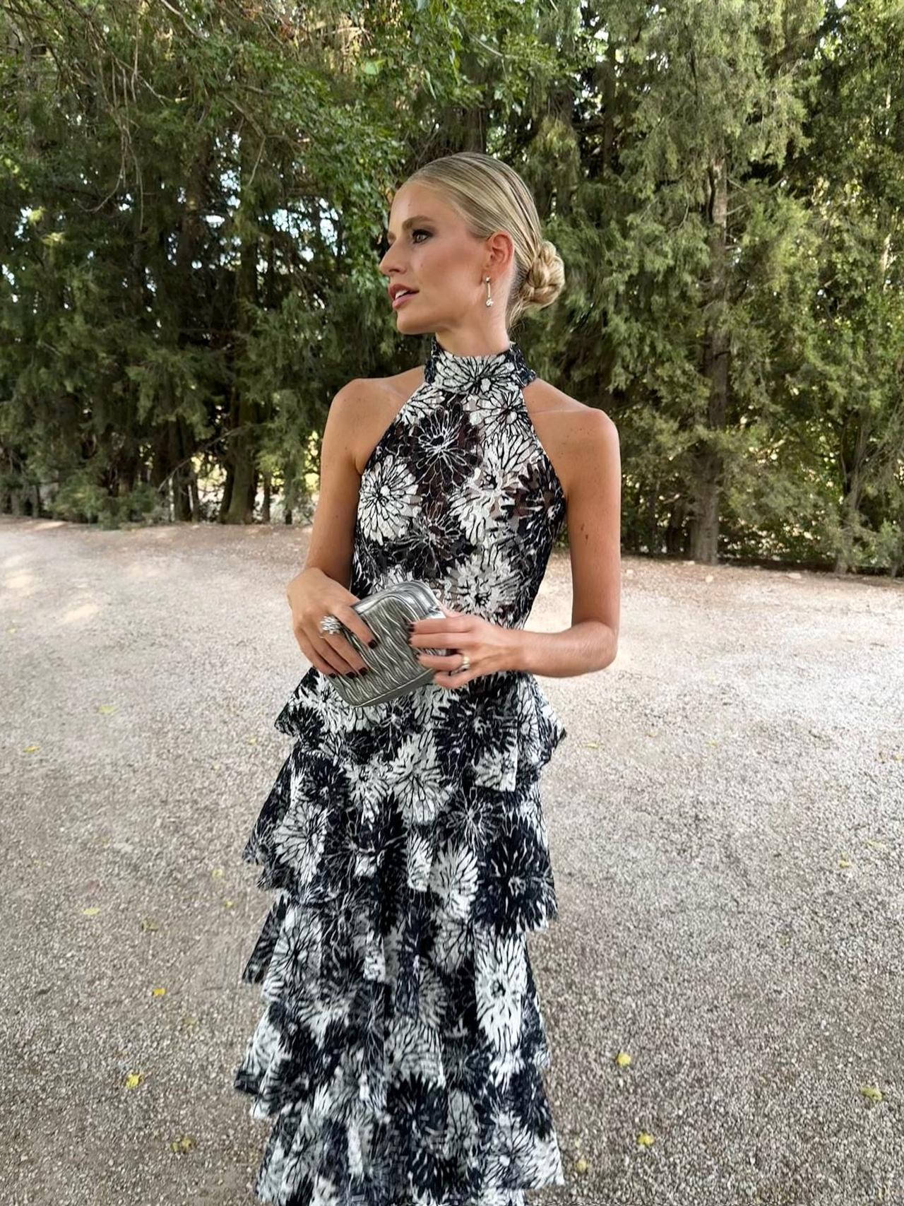 vestidos de boda invitada de cuello halter