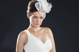 Vestido boda civil original asimétrico