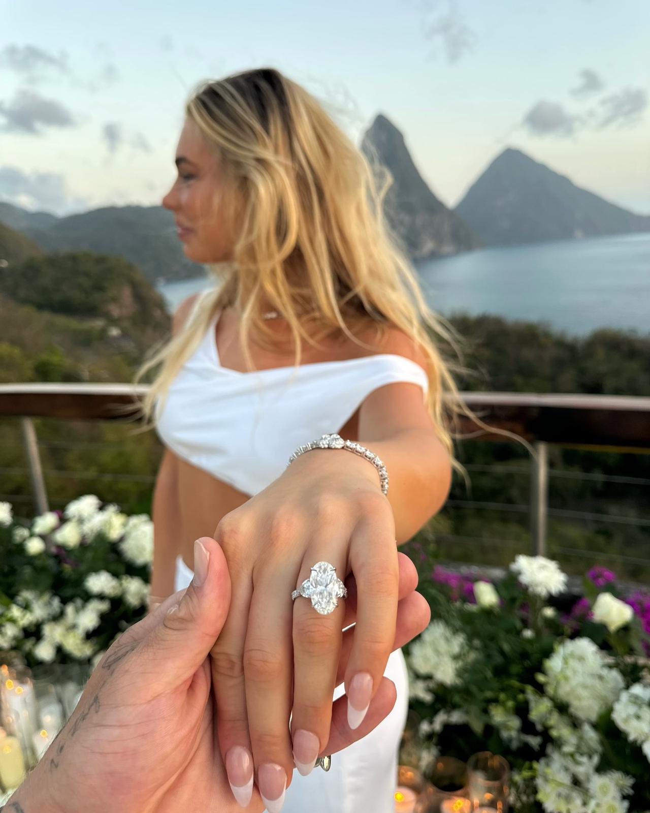 La esquiadora olímpica cuando Jake Paul le pidió matrimonio