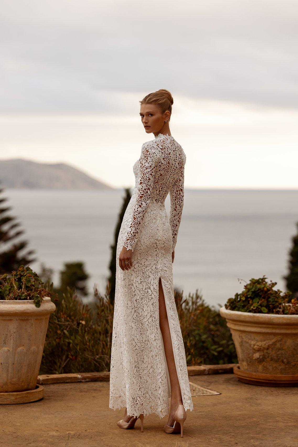 Vestido boda civil de encaje