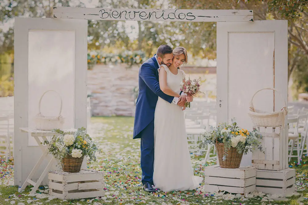 Detalle boda abanico agradecimiento con flores ❤️ Etiquetas Gratis