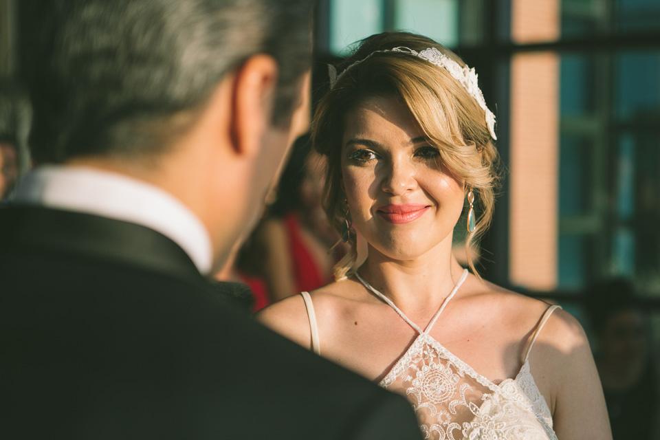Salmos para bodas: novia mirando al novio