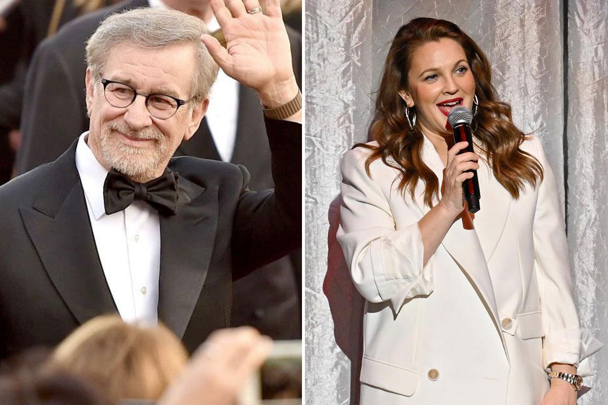 Steven Spielberg y Drew Barrymore