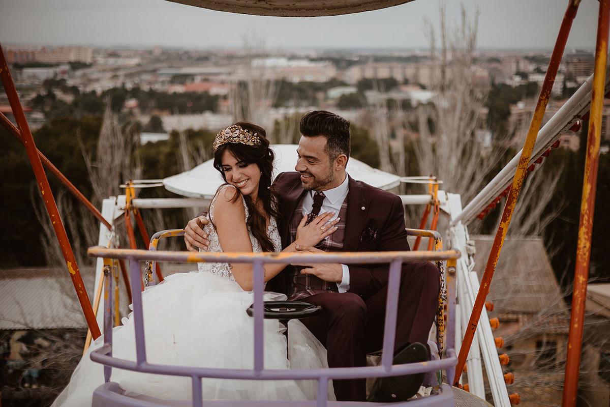 pareja boda noria coste medio