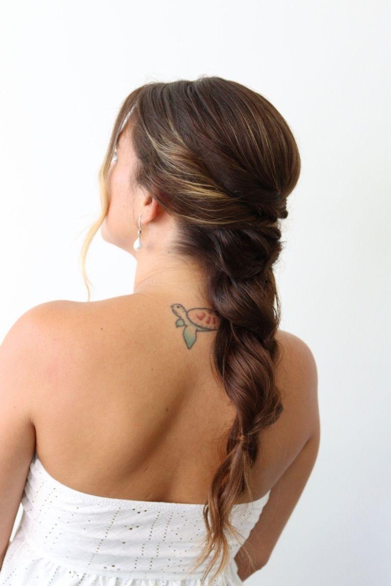 Peinados para bodas: trenza de espiga