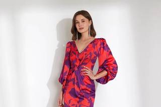 Vestido tipo cóctel estampado