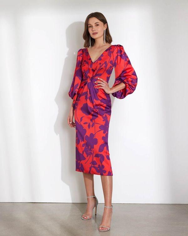 Vestido tipo cóctel estampado