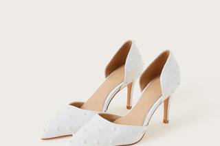 Zapatos de novia de invierno con perlas