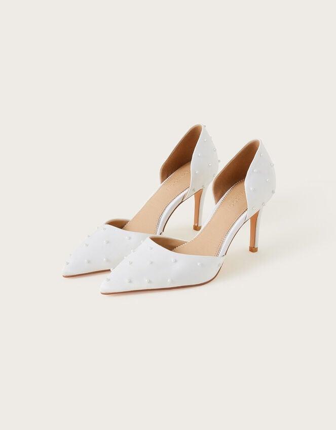 Zapatos de novia de invierno con perlas