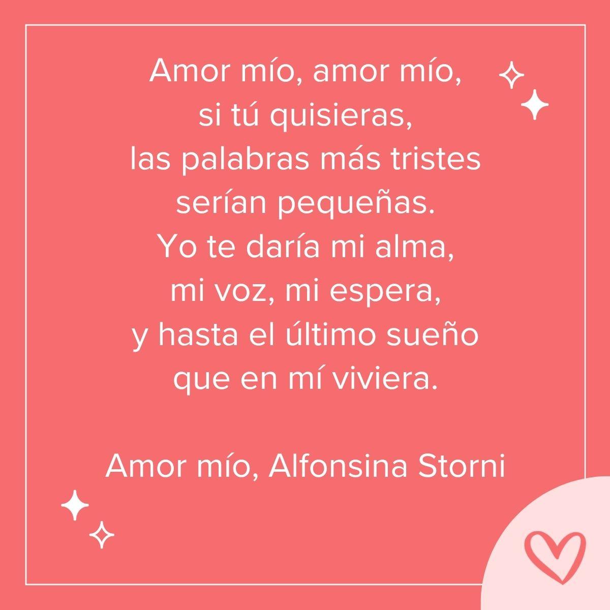 Poema para boda de Alfonsina Storni