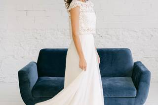 Vestido boda civil sencillo y discreto