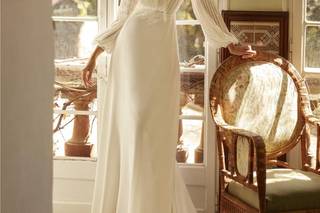 Vestidos de novia con manga larga de tipo poeta