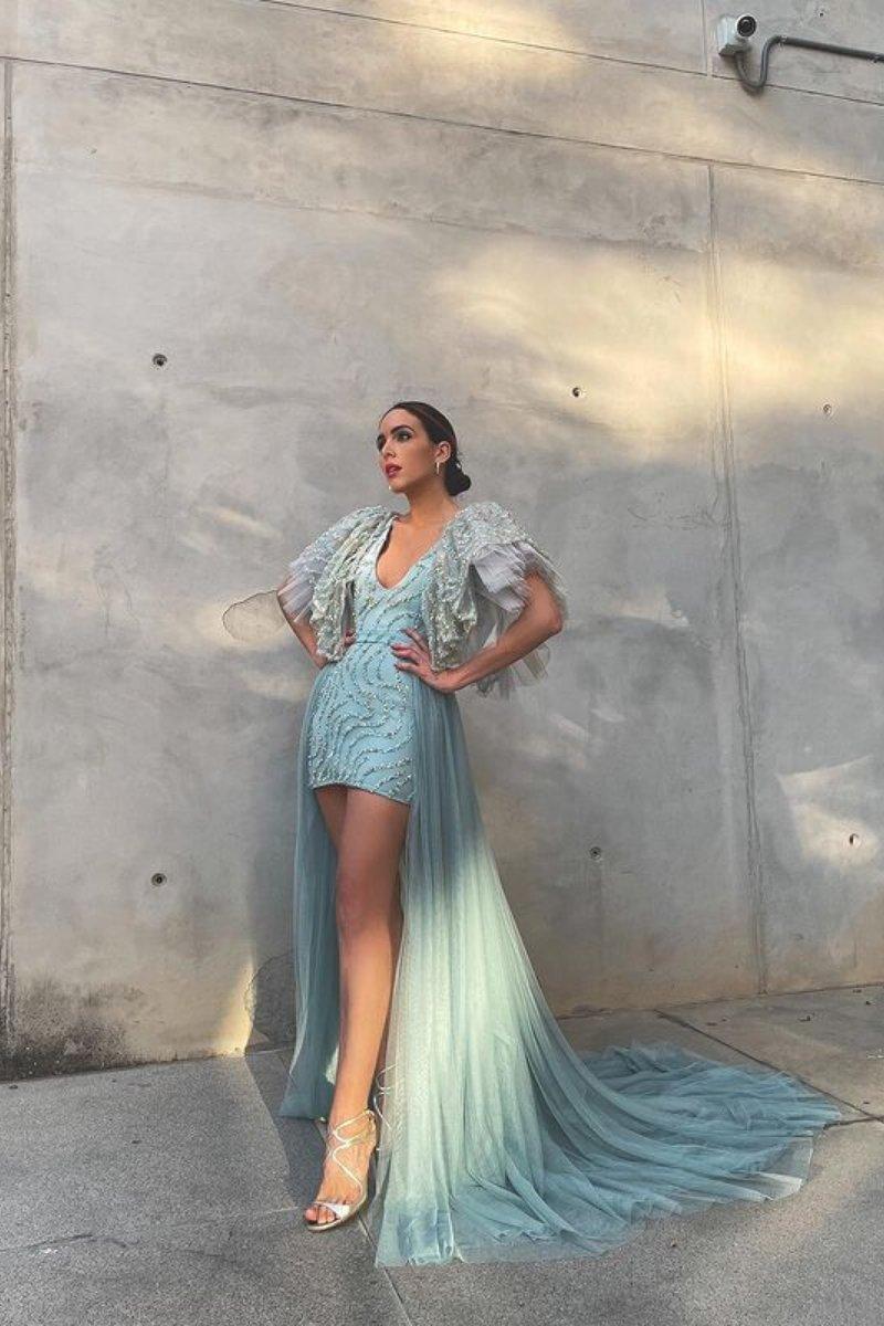 Rocío Osorno encuentra en Zara un vestido plateado de espectacular