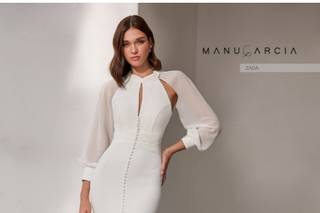 vestidos de novia para mujeres maduras: con manga abullonada, silueta sirena y escote de lágrima