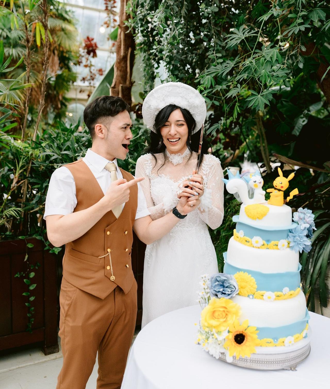 Boda temática con tarta Pokémon