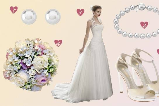 Look de novia con perlas