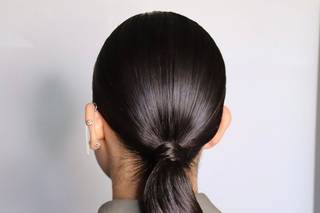 Peinados para bodas: coleta con ondas al agua pulida