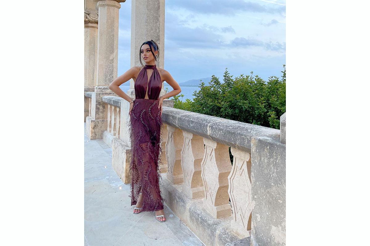 Marta Díaz en la boda de Marcos Llorente y Paddy Noarbe