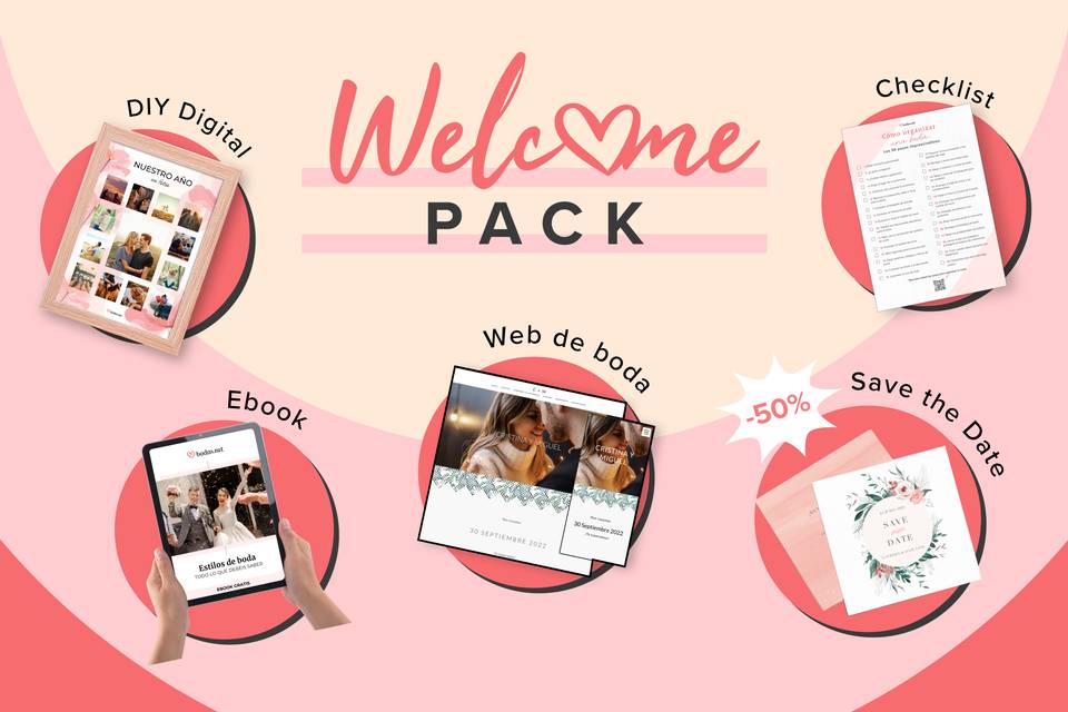 Welcome Pack: los 5 imprescindibles que necesitáis para empezar a organizar la boda
