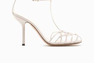 Zapato novia sandalia blanca