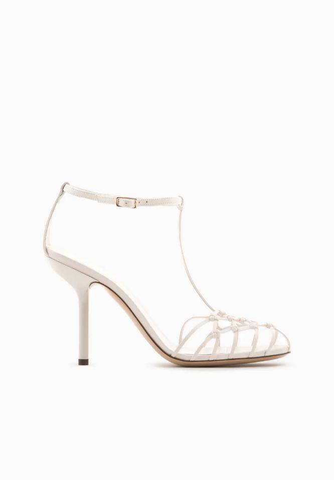 Zapato novia sandalia blanca