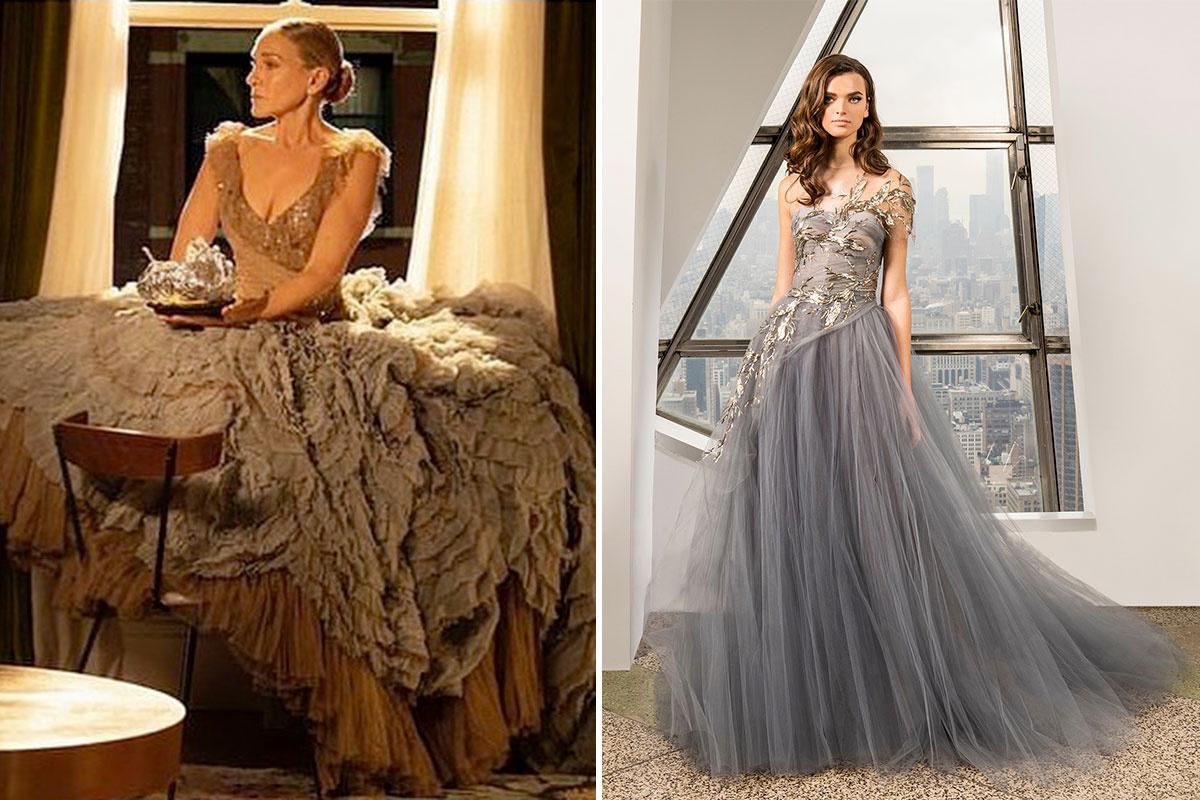 Diez vestidos de novia románticos de encaje y tul similares al de Carolina  Herrera que lució Tamara Falcó