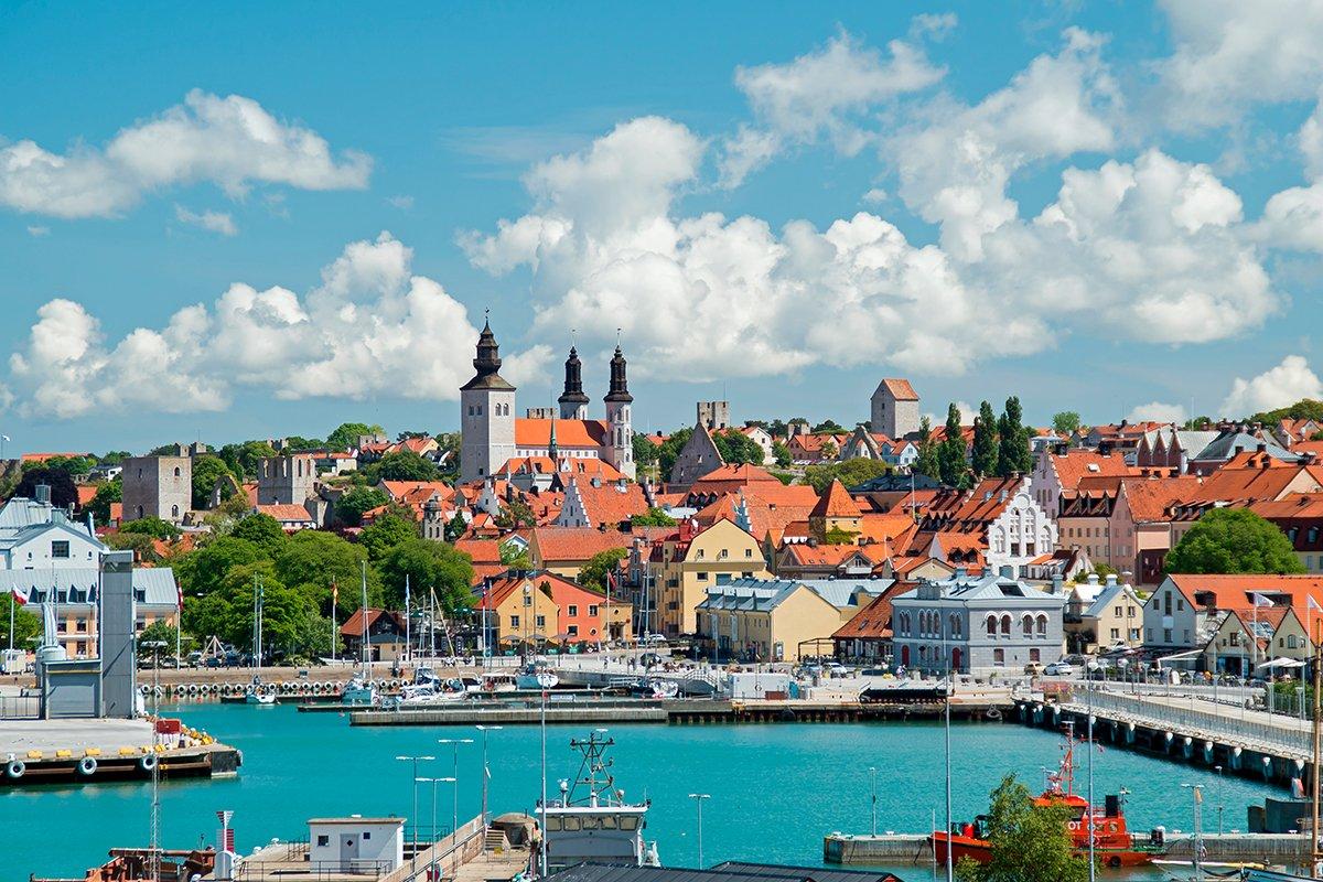 Visby, capital de la isla de Gotland