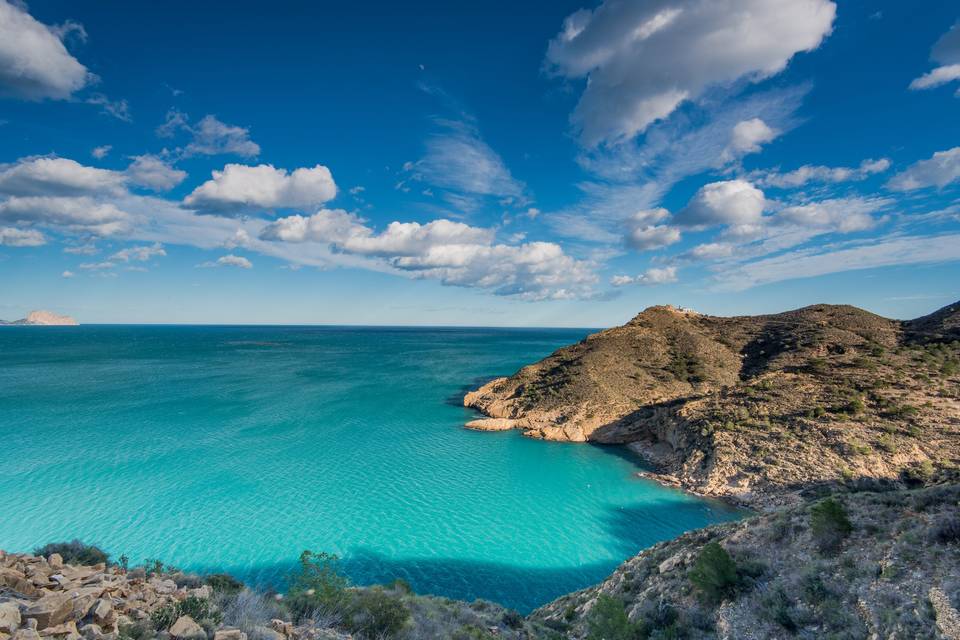 Preciosa vista del litoral de la Costa Blanca