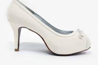 Zapato novia blanco plataforma