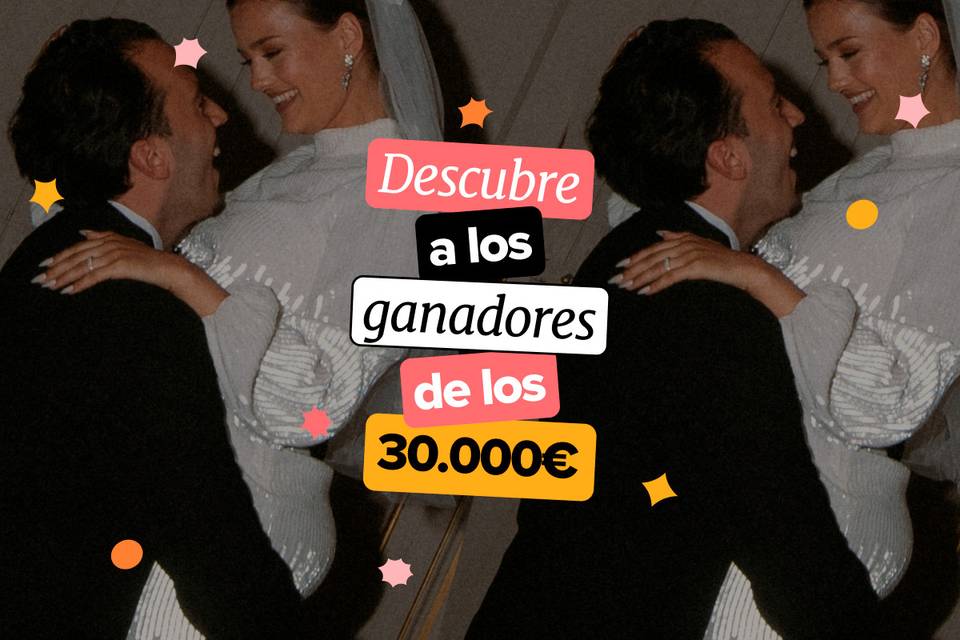 Descubre a los ganadores de los 30.000€ para organizar su boda