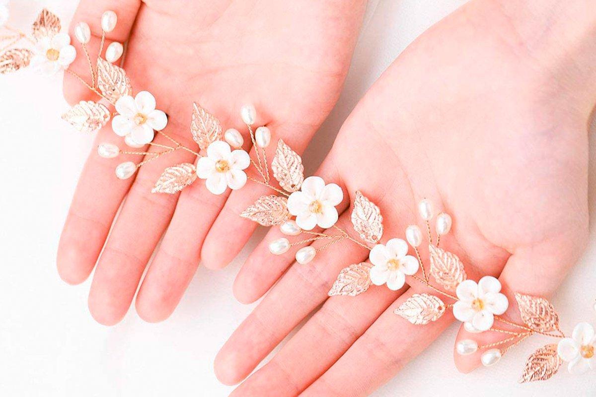 Tocados De Novia / Cabeza De La Flor / Accesorios Para El Pelo De La Boda /  Joyería De