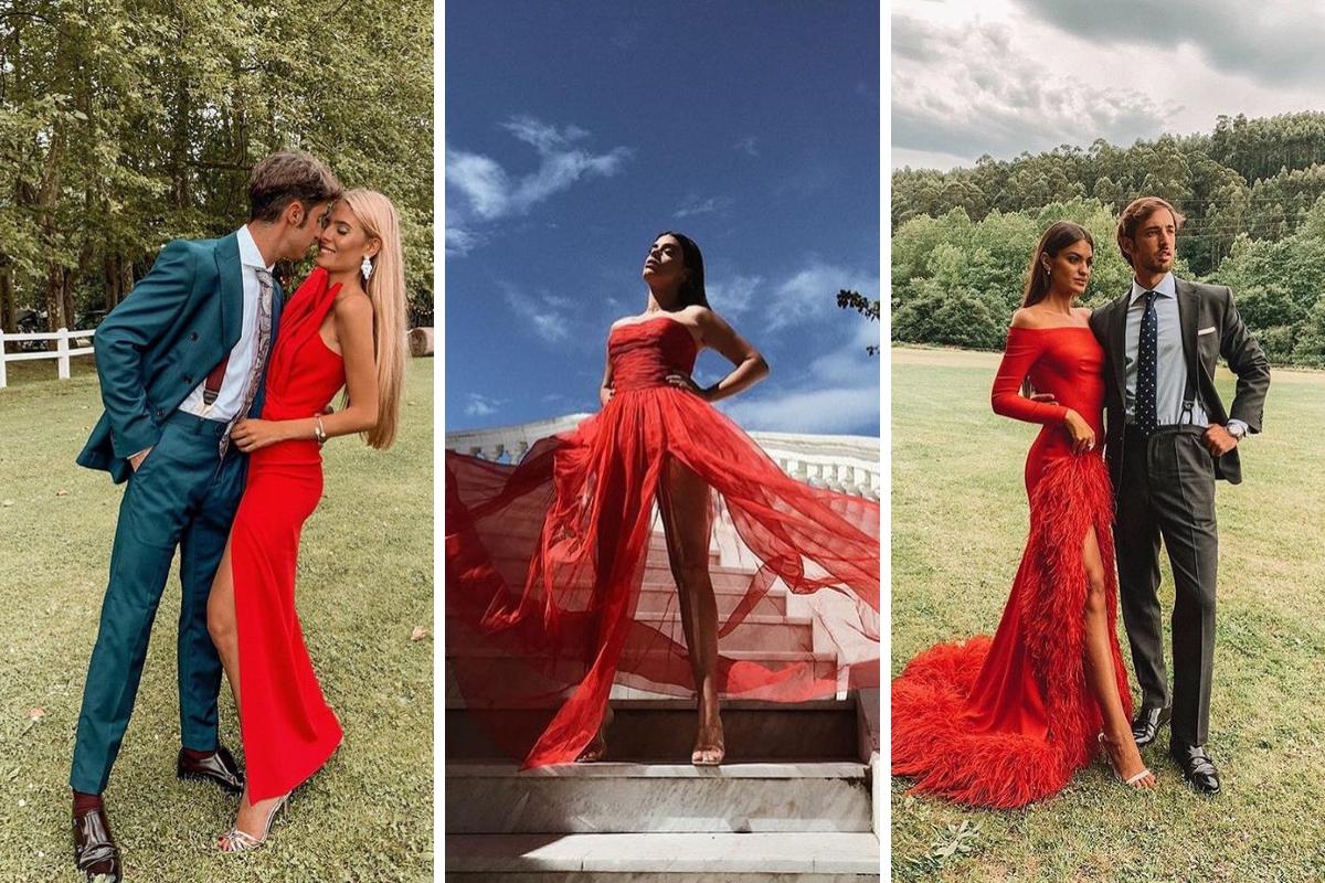 Teresa Andrés Gonzalvo, Dulceida y Marta Lozano vestidas de rojo