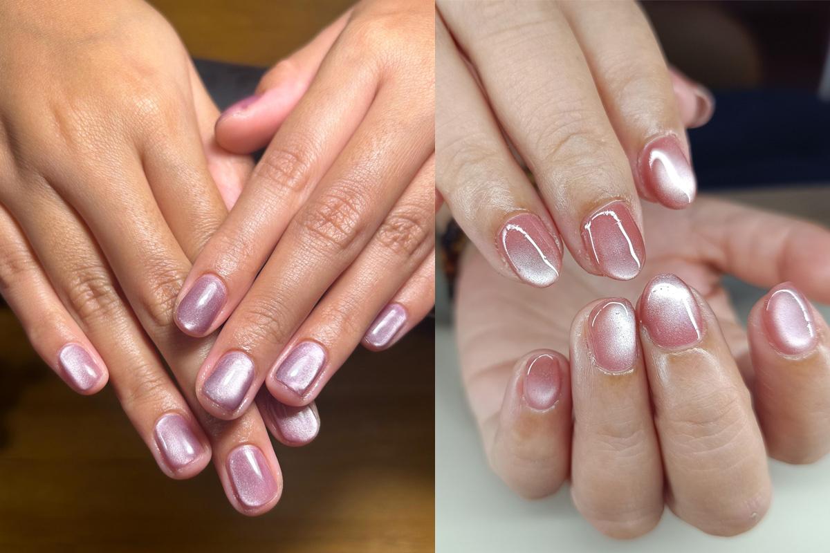 manicura novia uñas cat eye