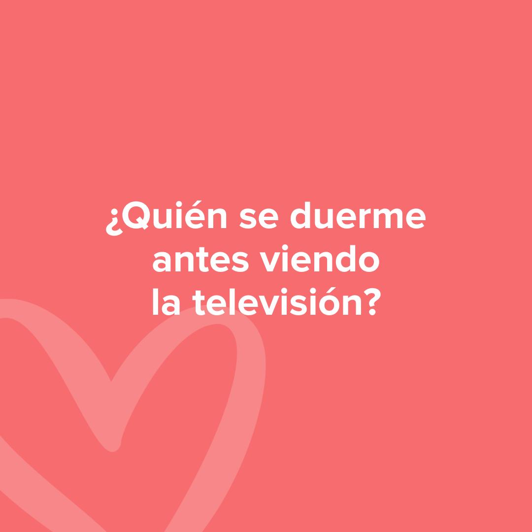 Preguntas para parejas juego: ¿Quién se duerme antes viendo la televisión?