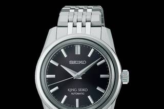 Relojes pedida hombre: reloj con esfera negra y correa metálica, de Seiko