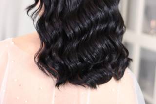 Peinados para bodas: ondas al agua media melena