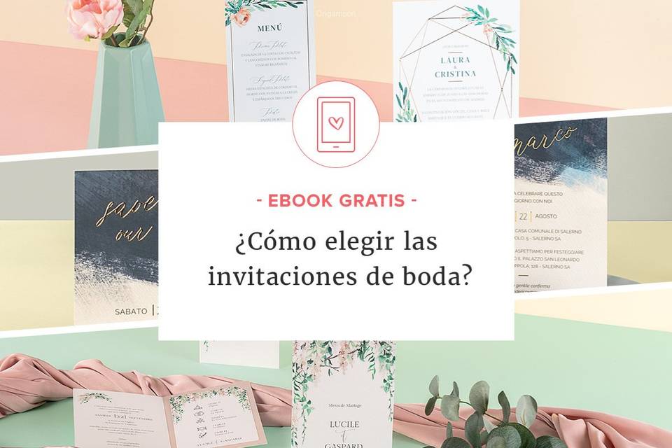 Tarjetas personalizadas para invitaciones de boda