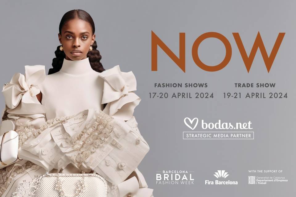 Portada de la Barcelona Bridal Fashion Week de 2024 con el sponsor de Bodas.net