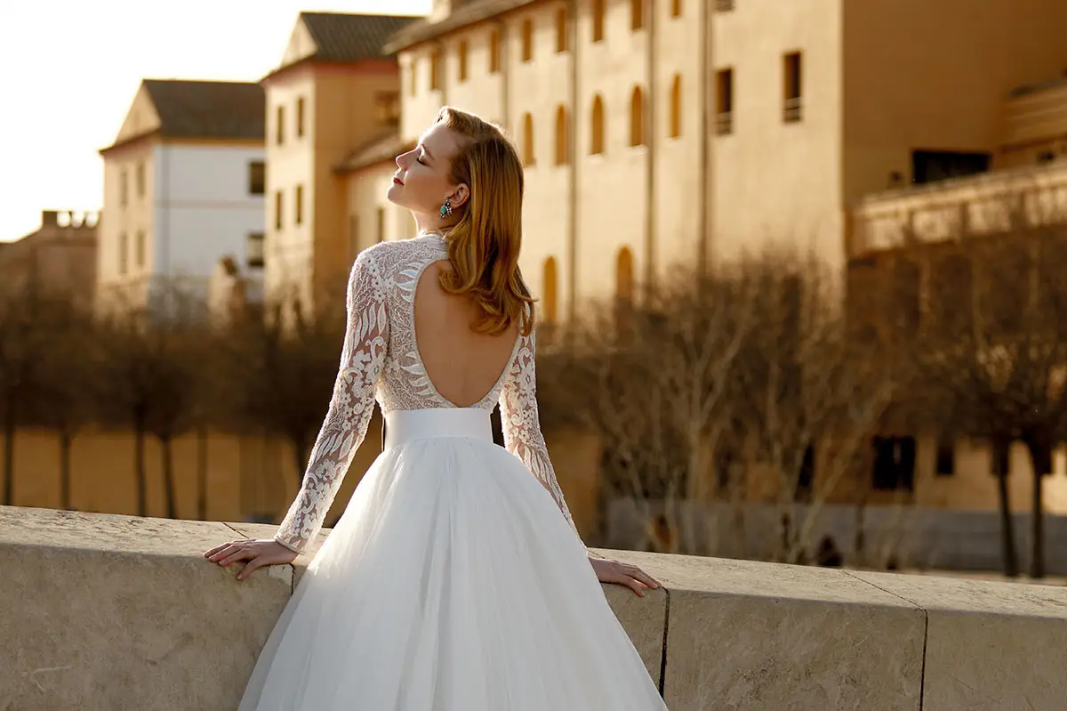 Vestidos de novia discount combinados con otro color