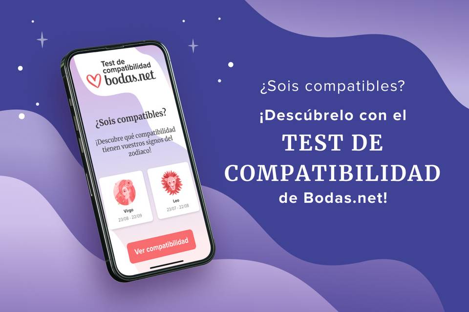 Compatibilidad de los signos del zodíaco en el amor. ¡Haz el Test de Bodas.net y descubre con quién te puede ir mejor!