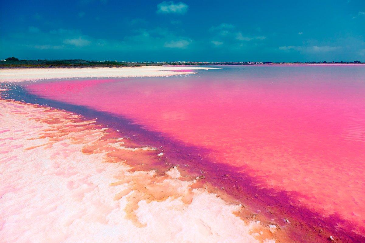 Laguna rosa en Torrevieja, en la Costa Blanca