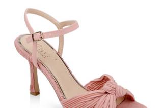Zapatos de novia rosas tipo sandalia
