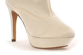 Botines novia invierno en color beige