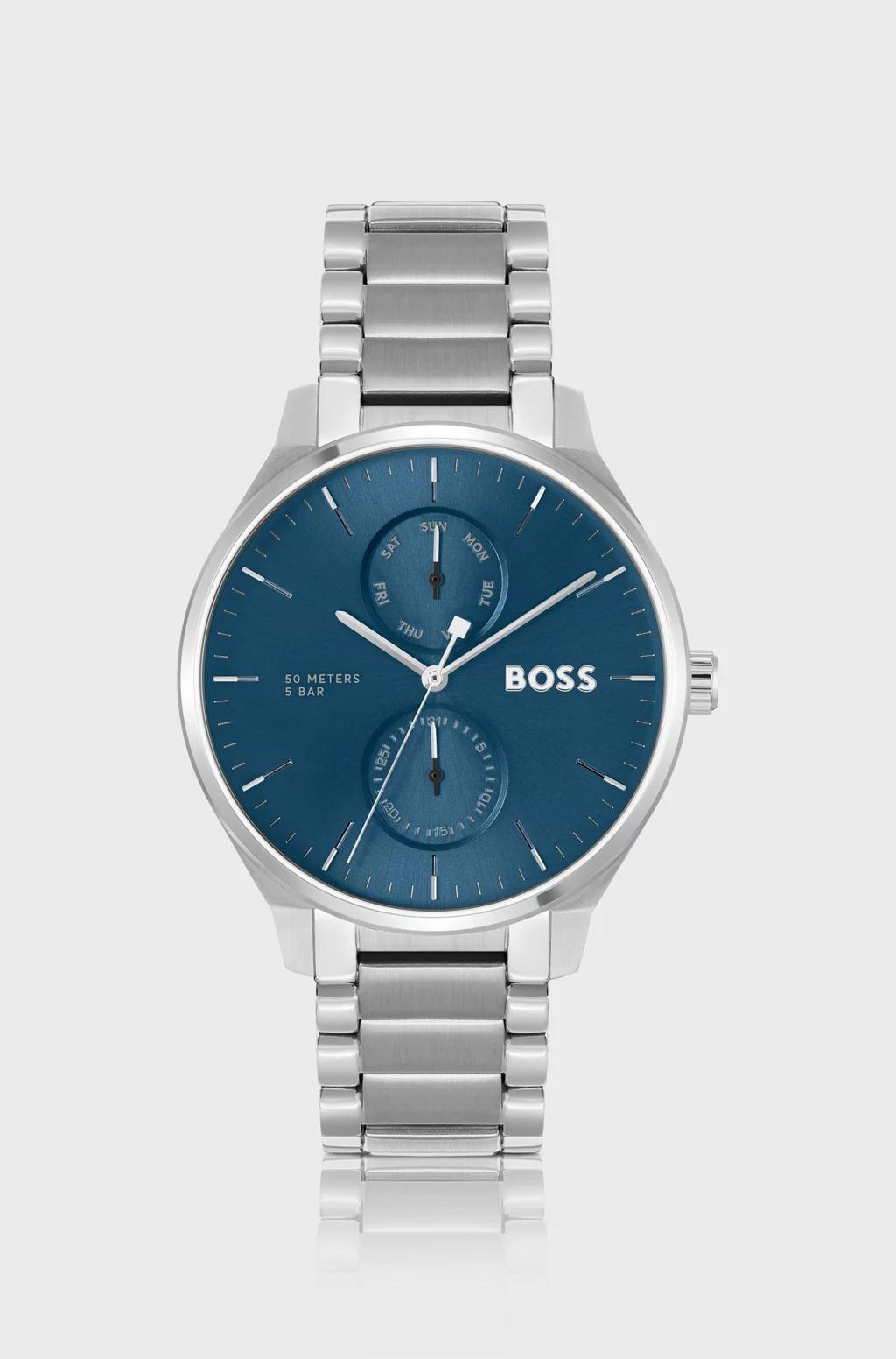 Reloj hombre pedida: reloj con esfera azul y correa metálica, de BOSS