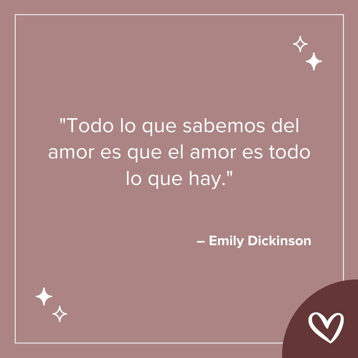 Frases de amor de libros emily dickinson