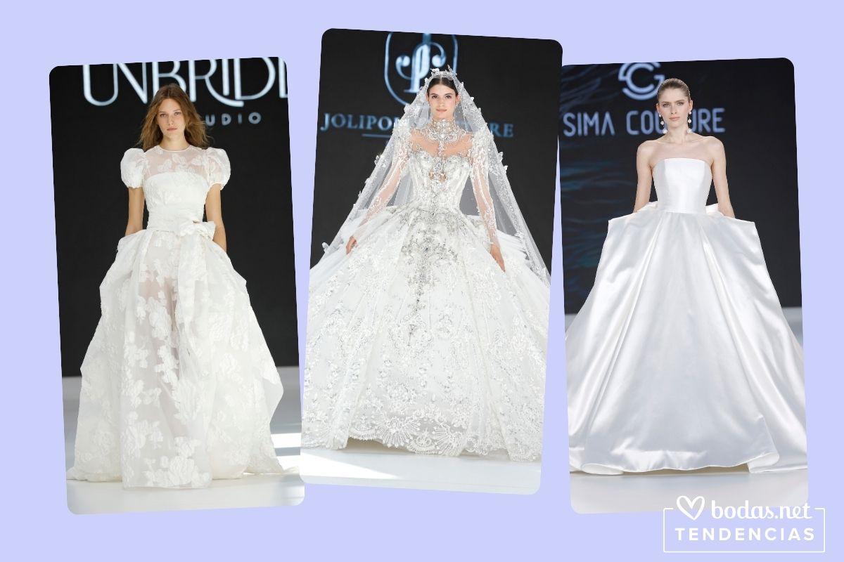 vestidos de novia con volumen